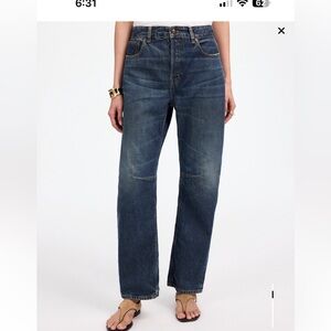 Madewell Darted Barrel Leg Jean